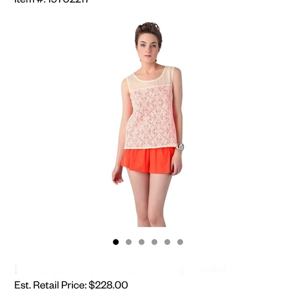 🧡EUC - Marc by Marc Jacobs Lace Overlay Top - Picture 7 of 7